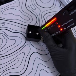 Diamond moissanite earrings